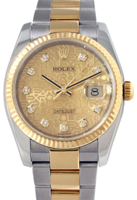 Black Diamonds Rolex 116233 Yellow Gold & Steel Jubilee Style ...