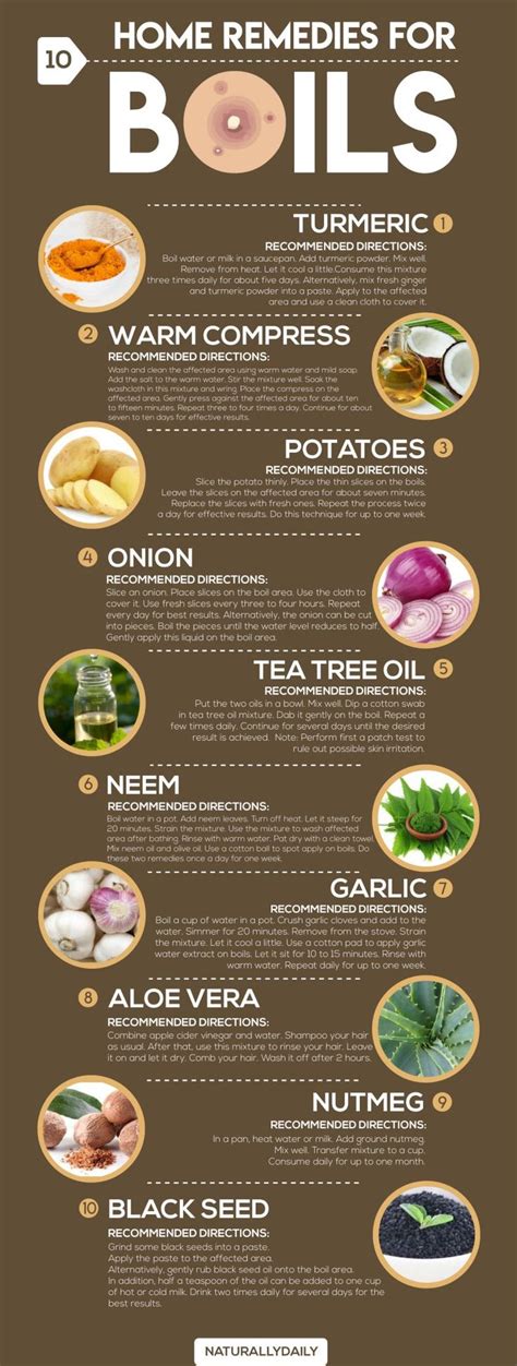 get rid of boils fast infographics | Home remedies for boils, Remedies ...