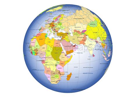 Globe Map With Countries - Globe Map