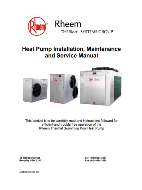 rheem pool heater control panel