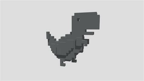 3D Chrome Dino Walking - Download Free 3D model by MayMax [fb6f49c ...