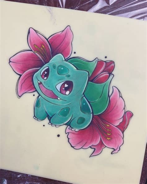 Bulbasaur Tattoo | Pokemon tattoo, Unicorn tattoos, Pokemon drawings