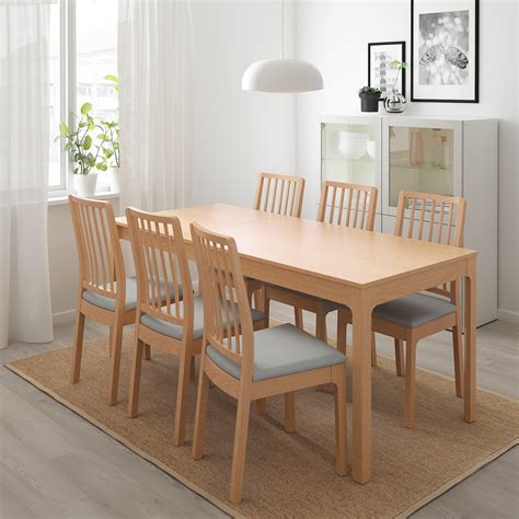 EKEDALEN oak, Extendable table, Min. length: 120 cm - IKEA