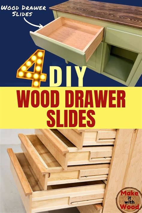 4 DIY wood drawer slides - Make it with Wood