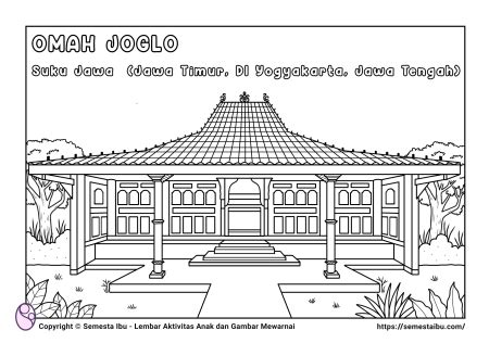 Sketsa Gambar Televisi Mewarnai Rumah Joglo - IMAGESEE