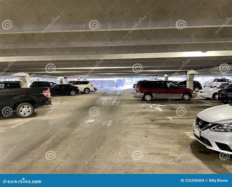 Hospital Parking Garage Deck Straight Ahead Road Editorial Stock Image ...