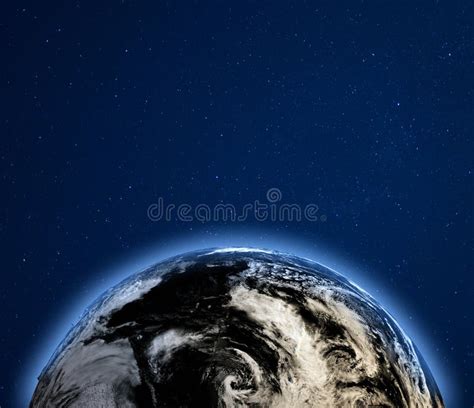 Planet Earth Clouds from Space Stock Illustration - Illustration of ...