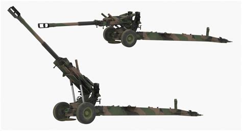 Towed Howitzer M198 3D model | 3D Molier International