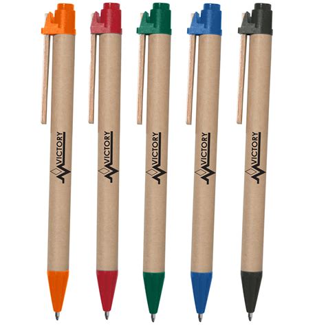 Logo Pens Made of Recycled Paper Brand Your Business