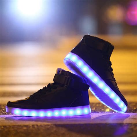 New 2016 Big Size 35 46 USB LED Shoes Men Glowing Fashion Light Shoes ...