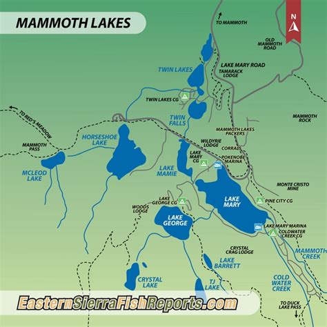 Mammoth Lakes - Mammoth, CA - Fish Reports & Map