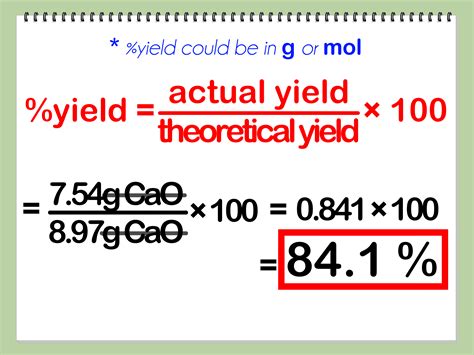 Theoretical And Percent Yield Worksheet