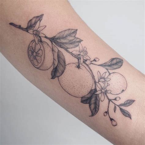 orange blossom flower tattoo - Wynona Puente