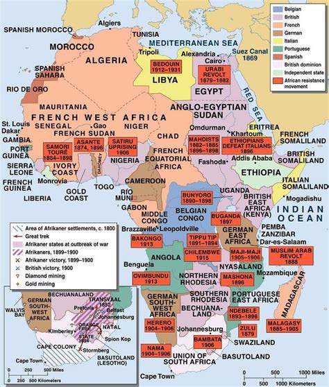 Historic map of African resistance to European colonialism. | Africa ...