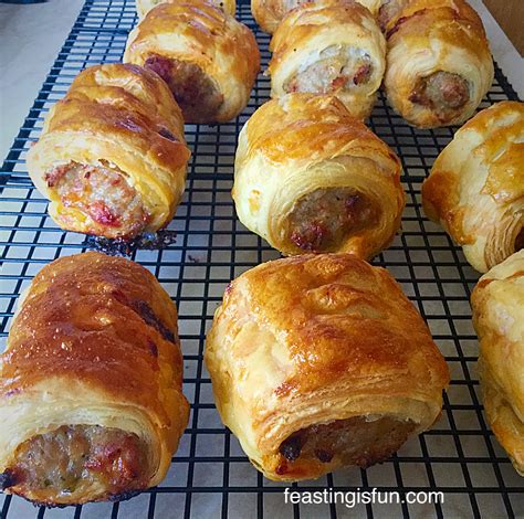 Spicy Sausage Rolls - Feasting Is Fun