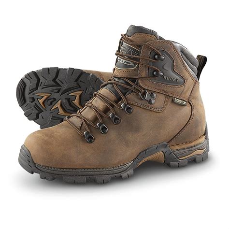 Men's Rocky® GORE - TEX® Trailblazer Hiking Boots, Dark Brown - 170719 ...