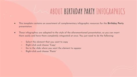 Birthday Party Infographics | Google Slides & PowerPoint