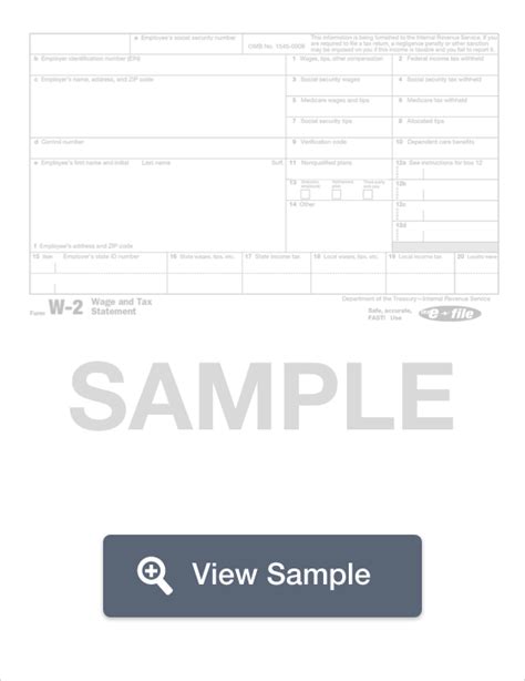 W-2 Form Fillable - Printable - Downloadable | 2024 Instructions ...