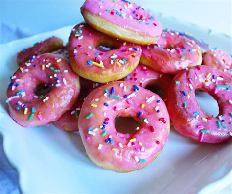 Pink Glazed Sprinkle Donuts – Eye Doc Bakes