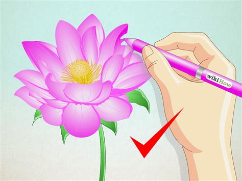 How to Draw a Lotus Flower: 7 Steps (with Pictures) - wikiHow