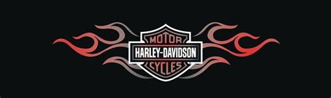 Double Flame Bar And Shield Logo Harley-Davidson Rear Window Graphic ...