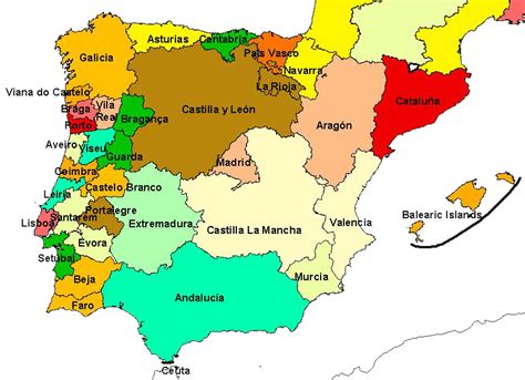 MAP OF SPAIN PROVINCES - Imsa Kolese