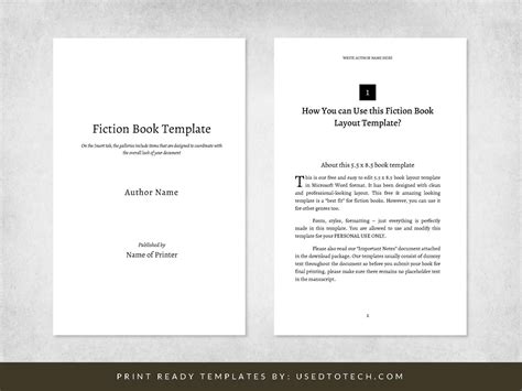 Word Book Template – bonus