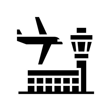 Airport Icon Vector Symbol Design Illustration 26221676 Vector Art at ...