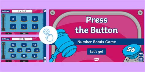 Push The Button Game - Number Bonds | Twinkl Go! - Twinkl