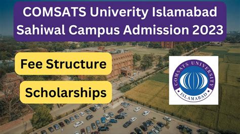 Comsats University Sahiwal Admission 2023 | Comsats University Fee ...