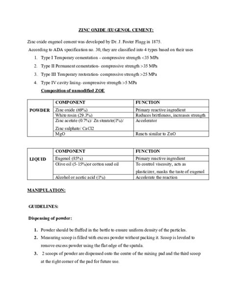 (DOC) Zinc Oxide Eugenol Cement | Pallavi Madanshetty - Academia.edu