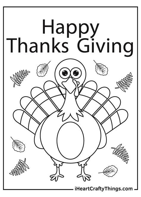 Free Thanksgiving Coloring Pages Printables - Free Printable Templates