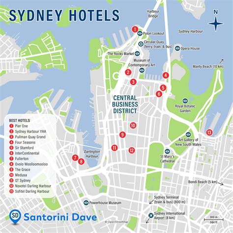 SYDNEY HOTEL MAP