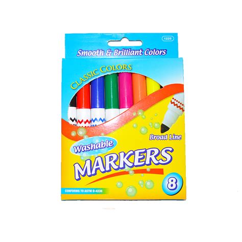 Washable Markers 8 ct. (002-1225) | Backpack Gear, Inc