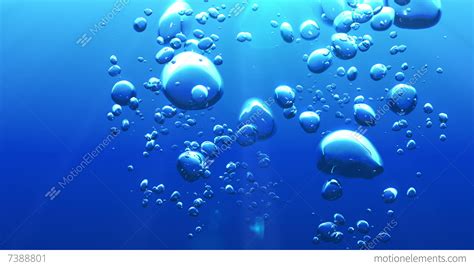 Beautiful Air Bubbles Underwater. HD 1080 Stock Animation | 7388801