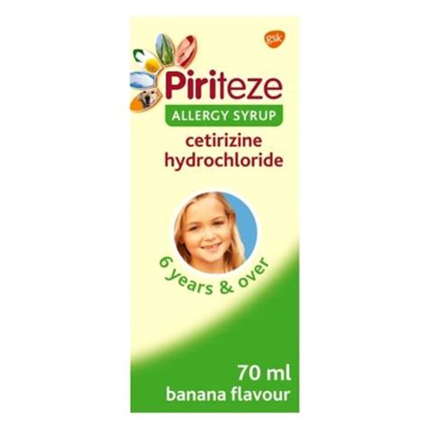 PIRITEZE SYRUP 70ML x 6