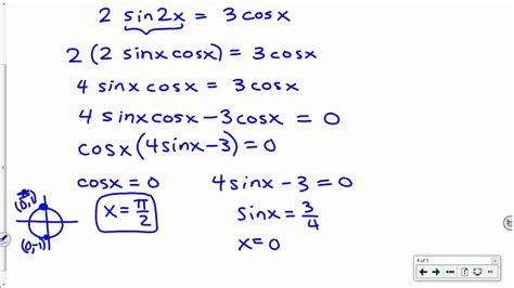 [IB Math SL] 6-4d: Solving Trig Equations with Identities - YouTube