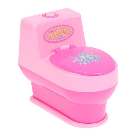 Mini Simulation Toilet Kids Pretend Role Play Toy Children Indoor Game ...