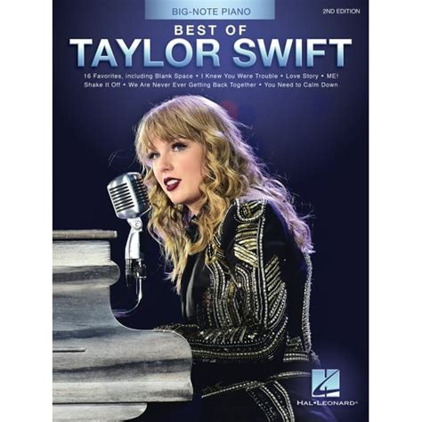 Best of Taylor Swift: Big-Note Piano Easy Songbook with Lyrics (2nd ...