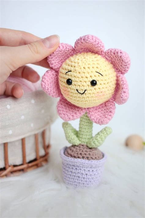 Amigurumi flowers PATTERN crochet pattern amigurumi flower | Etsy