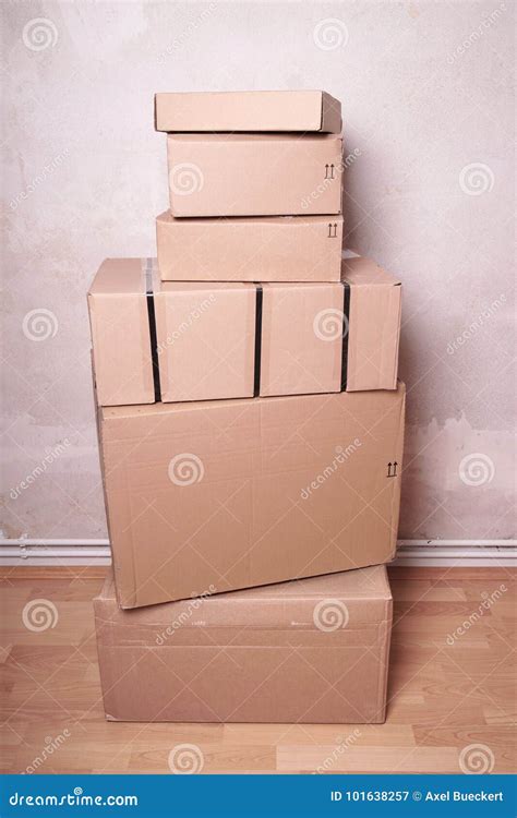 Cardboard Boxes of Different Sizes Stock Image - Image of order, pile ...