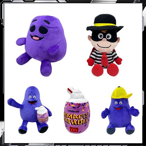 Grimace Birthday Grimace Plush Toys Grimace Shake Plush Color Doll Game ...