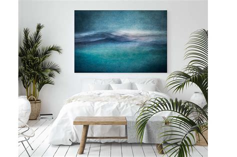 Teal wall art Teal art canvas extra large wall art ocean | Etsy