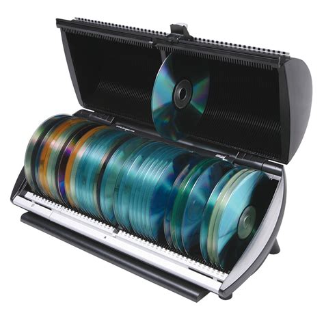 Discgear CD DVD Storage Organizer Box with Indexed Selector - Holds 100 ...