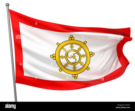 Sikkim flag Cut Out Stock Images & Pictures - Alamy