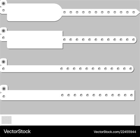 Wristband bracelet template Royalty Free Vector Image