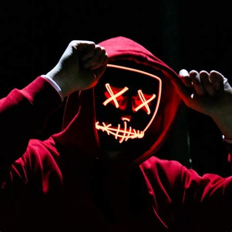 RED Purge Halloween Led Mask – Purge Mask