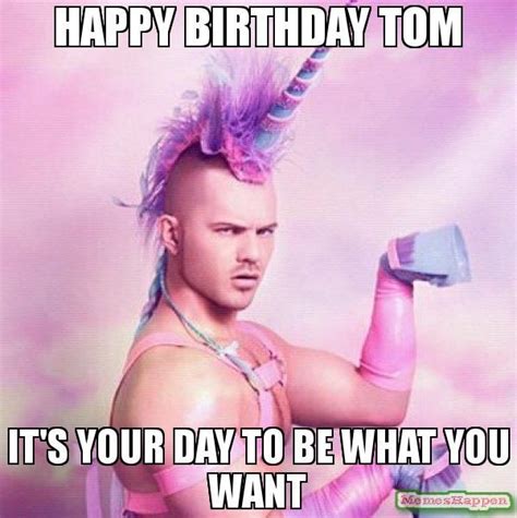 Happy Birthday Tom Meme Funny Image Photo Joke 09 | QuotesBae