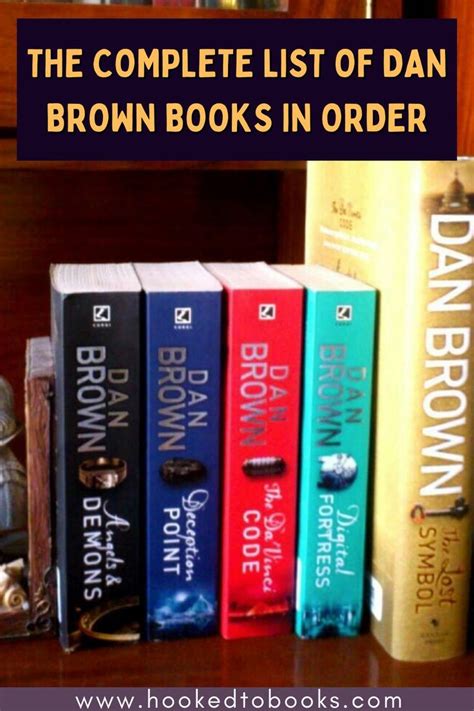 The Complete List of Dan Brown Books in Order - Hooked To Books