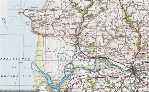 Historic Ordnance Survey Map of Braunton, 1919